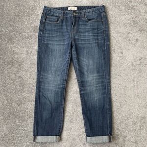 Banana Republic Jeans Womens 29/8 Cropped Rolled Cuff Casual Denim Capri Pants